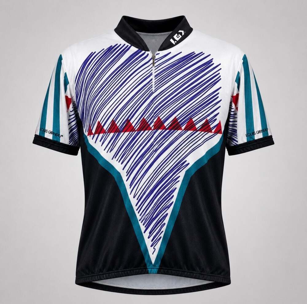 “Vintage Louis Garneau 90s Cycling Jersey” Medium Like New
